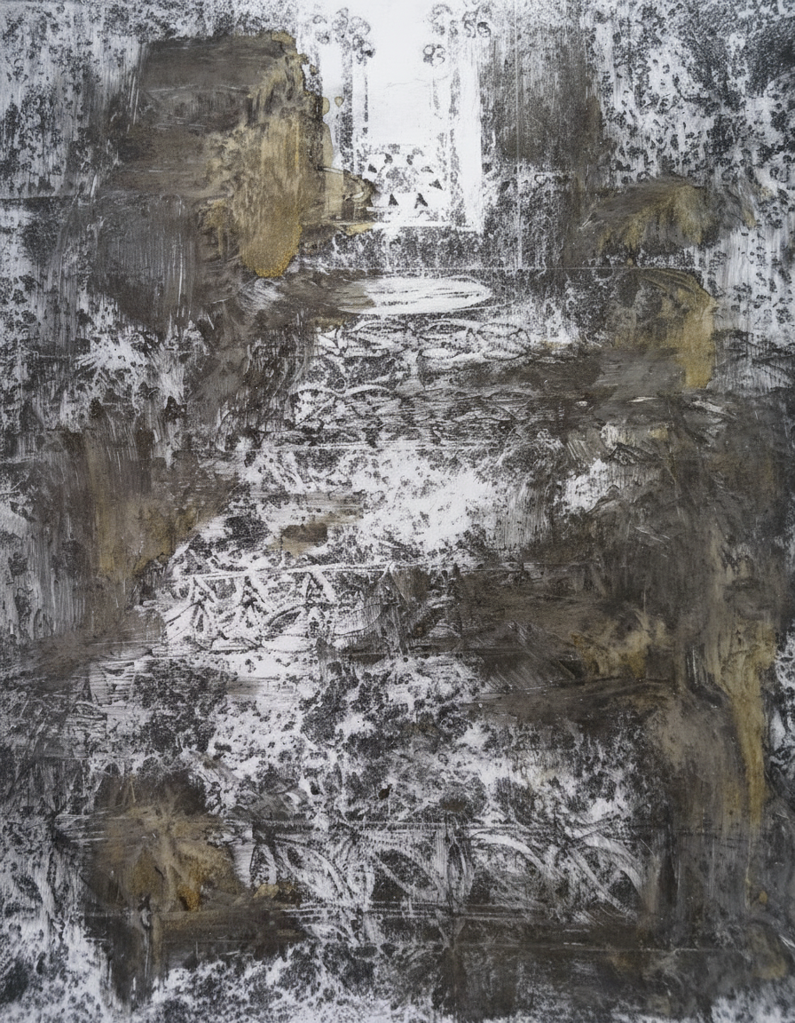 Éclaircir la photo existante pour la rendre plus lumineuse et visible sans dénaturer l'œuvre, en gardant l'ambiance artistique originale.